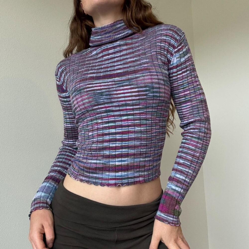Daisy street multicoloured striped turtleneck